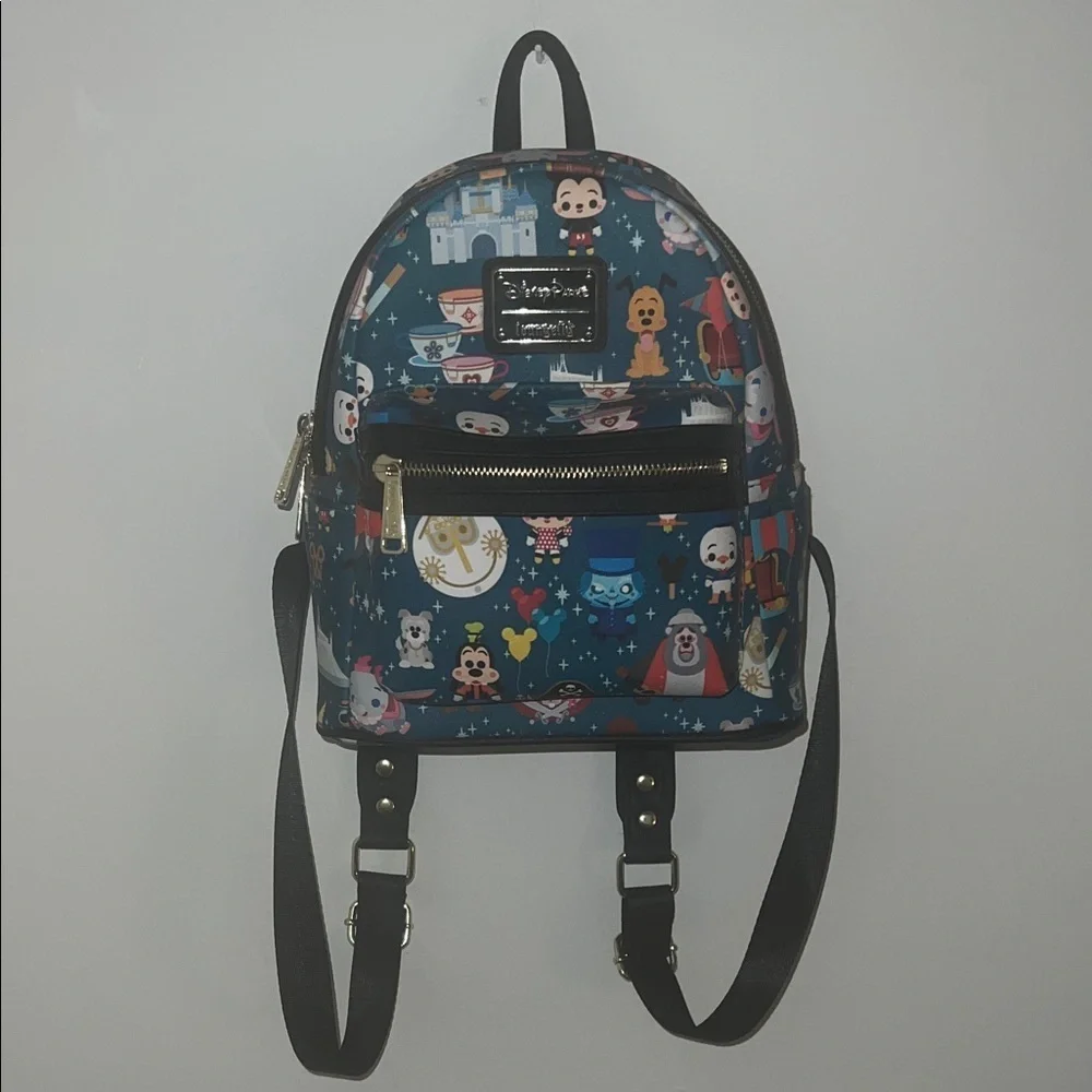 Loungefly Blue Disney Character Backpack